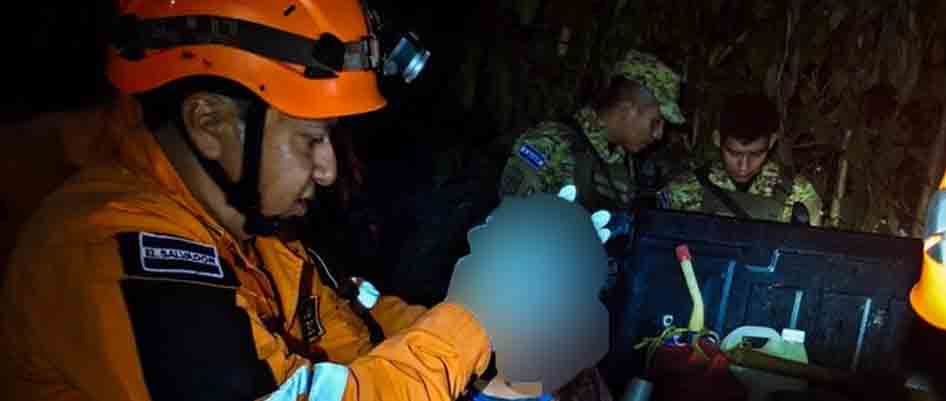 Rescatan a niño de 5 años desaparecido en Sonsonate