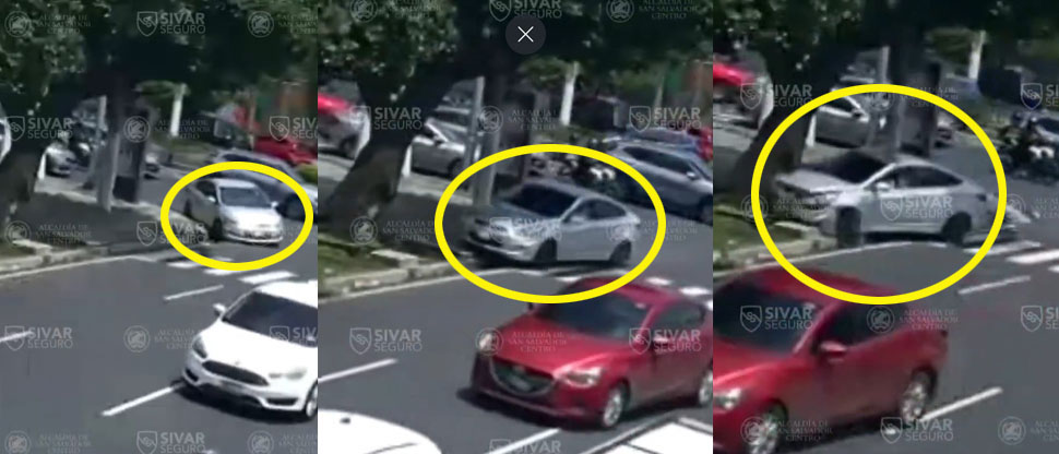 Cámaras de SivarSeguro captan momento cuando conductor se estrella contra un árbol
