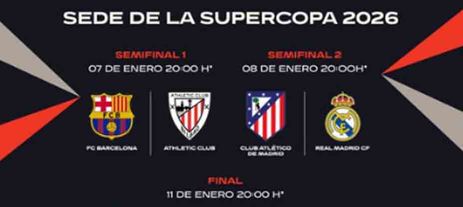 El Real Madrid se volverá a ver las caras con el Atlético en la Supercopa de España