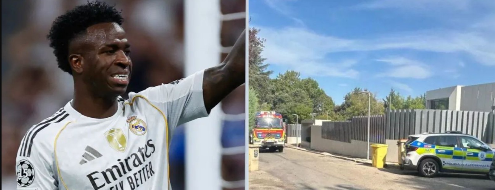 Reportan un incendio en la casa de Vinicius