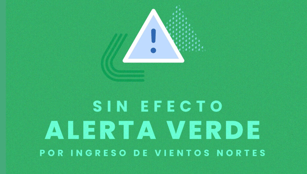 Queda sin efecto Alerta Verde por lluvias en el país