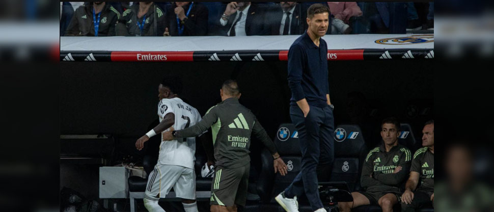 Xabi Alonso satisfecho por comunicado de Vinícius pidiendo perdón
