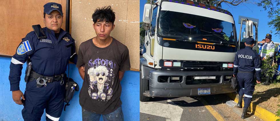 Capturan a joven conductor ebrio tras quedarse dormido y mal estacionado en la orilla de la calle en Santa Ana