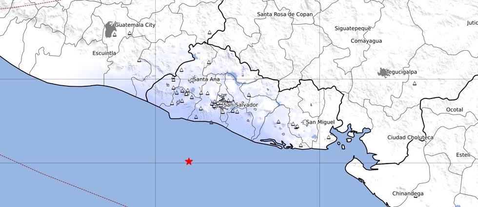 Sismo con epicentro frente a la costa de La Libertad sacude parte del país esta madrugada de miércoles