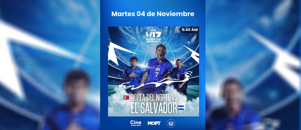 El Salvador debuta en el Mundial Sub 17 y el juego será transmitido en el cine al aire libre