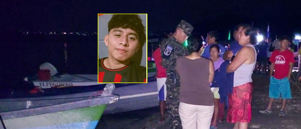 Localizan cuerpo de joven que desapareció tras volcar lancha en lago de Ilopango