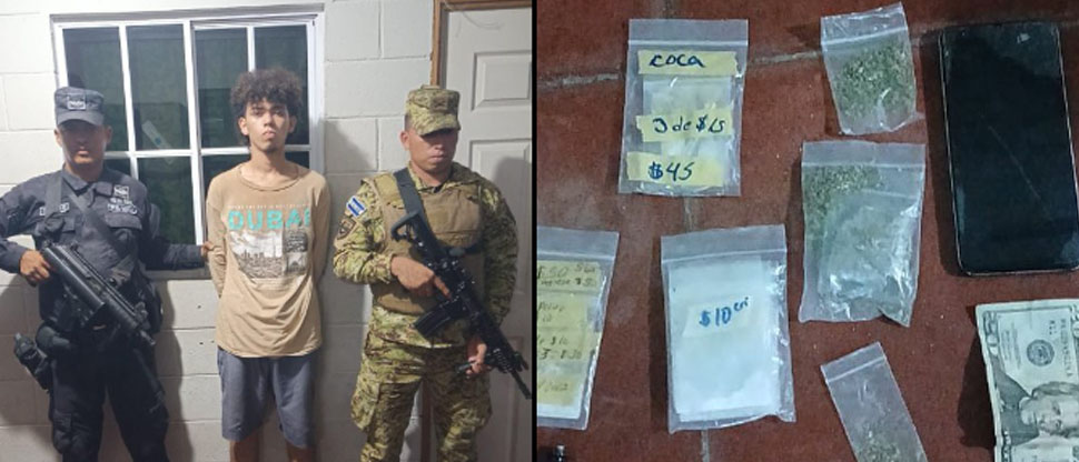 Capturan a sujeto que distribuía drogas en La Libertad