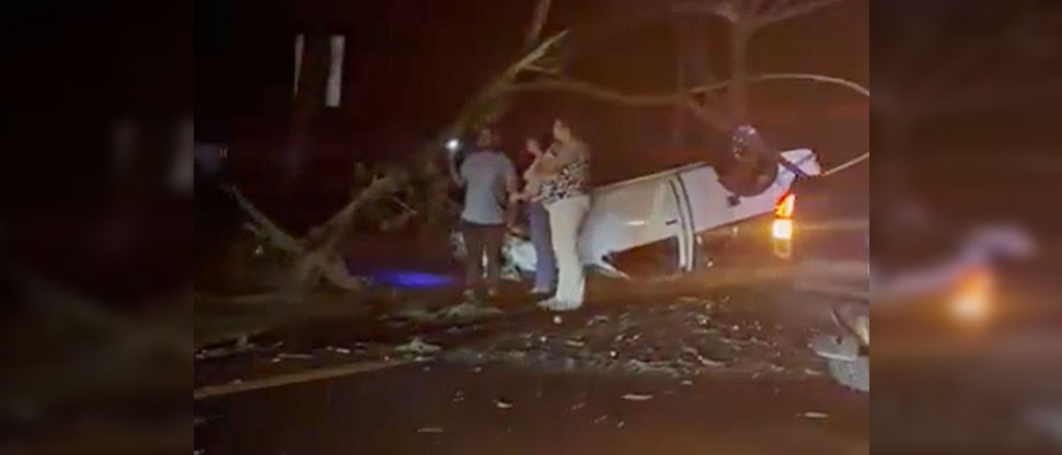 Aparatoso accidente deja un fallecido en carretera Panamericana, San Vicente
