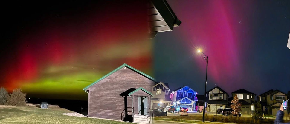 Los cielos se tiñen de colores por auroras boreales en países que no son comunes verlas