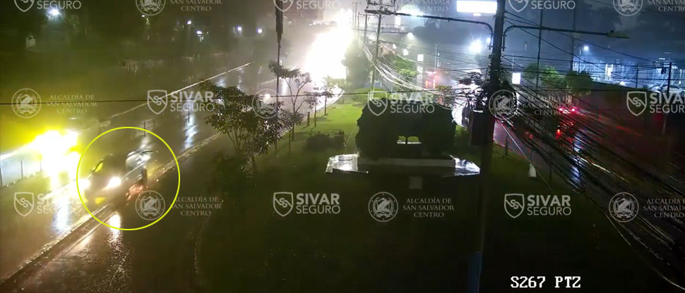 Captan dos accidentes en el mismo lugar y hora en bulevar Los Próceres