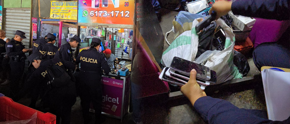 Continúa operativo contra vendedores de celulares robados en Santa Tecla y Lourdes
