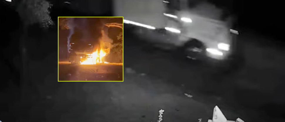 Captan el momento cuando motociclista fallece al chocar contra una volqueta en La Unión
