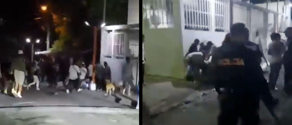 Jóvenes ebrios protagonizan pelea campal al finalizar baile en Mejicanos
