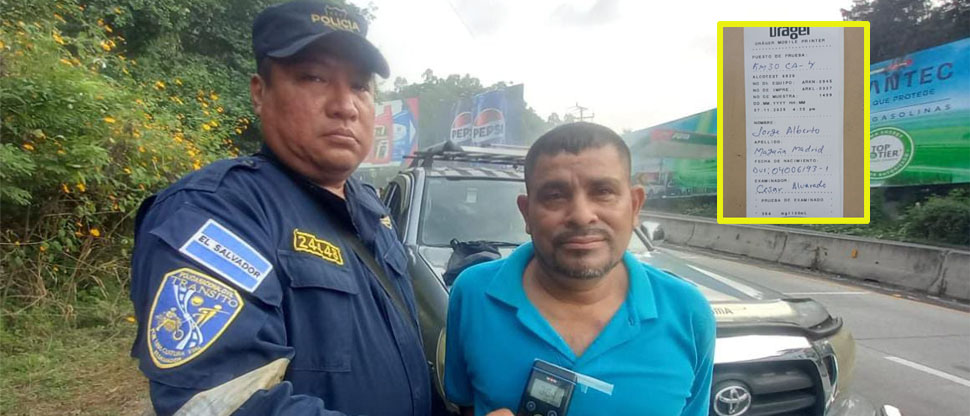 Capturan a automovilista que manejaba en “la curva del Papaturro” con 364° de alcohol