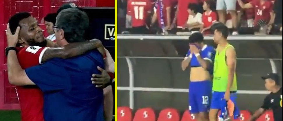 Jugadores de La Selecta lloran tras derrota con Panamá y el Bolillo Gómez abraza y felicita a los rivales