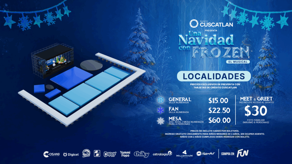 Estas son las localidades y precios para “Una Navidad con Frozen”