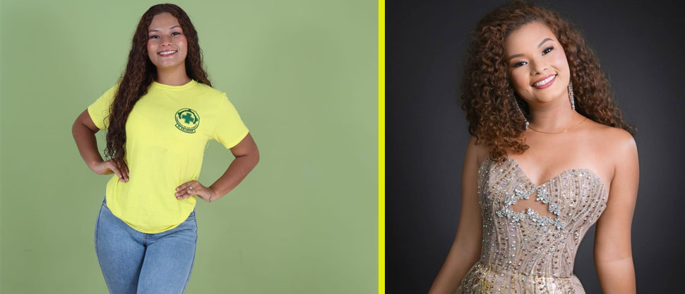 Ella es Hortensia, socorrista que aspira a ser reina de las fiestas patronales de Zacatecoluca