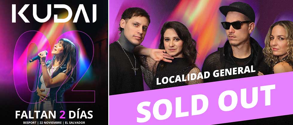 ¡Últimas entradas disponibles!: Este sábado es el concierto de Kudai en Besport