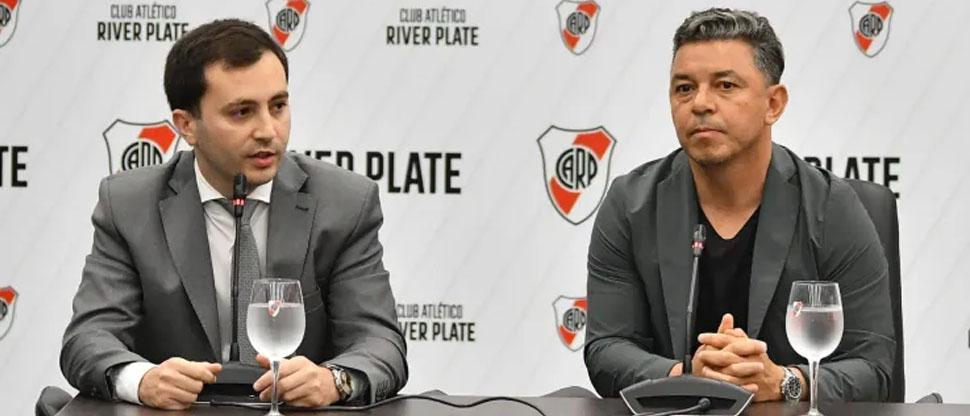 Nuevo presidente de River renueva contrato de su DT en la previa del partido más importante del año 