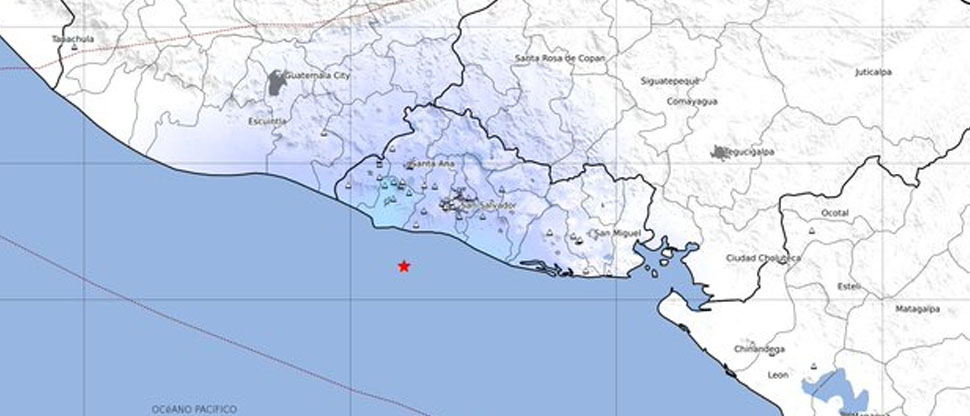 Fuerte sismo sacude el territorio salvadoreño