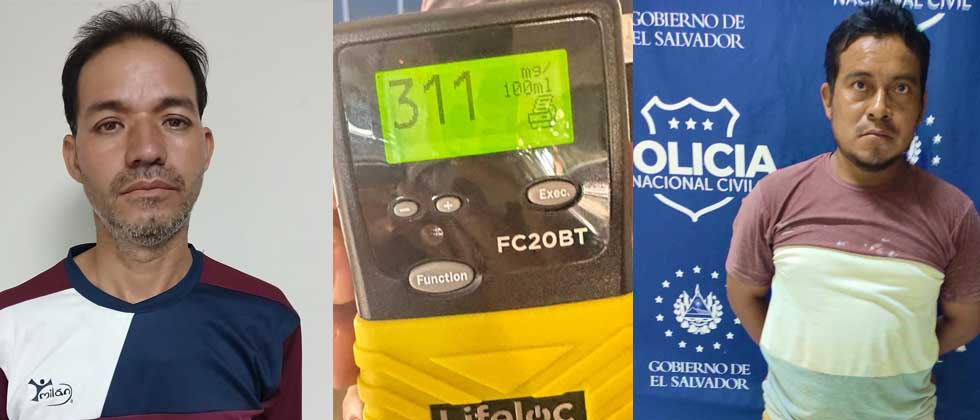 Capturan a dos sujetos por conducir en estado de ebriedad en Sonsonate y San Miguel