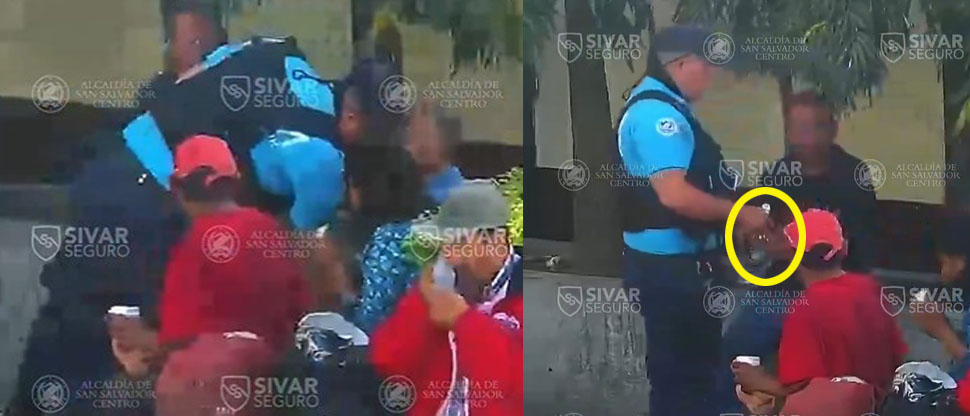 Le caen con todo a los bolitos en la plaza San José de San Salvador