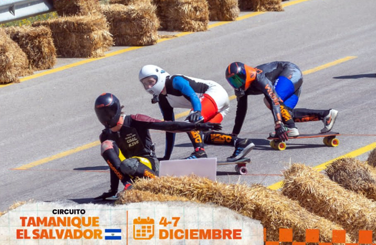 Se viene el primer Campeonato Mundial de Downhill Skateboarding en El Salvador