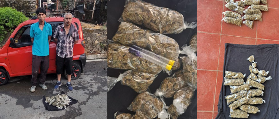 Soldados entregan a PNC a dos sujetos que portaban droga en Santa Ana