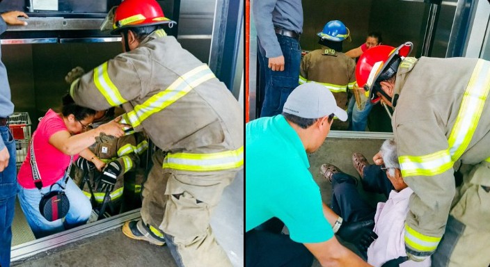 Rescatan a personas atrapadas en elevador de supermercado en Antiguo Cuscatlán