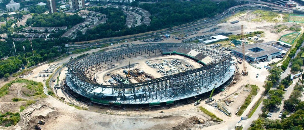 Nuevo estadio nacional va tomando forma