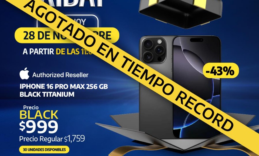 Black Friday: Salvadoreños se endeudan para adquirir el Iphone 16 Pro Max