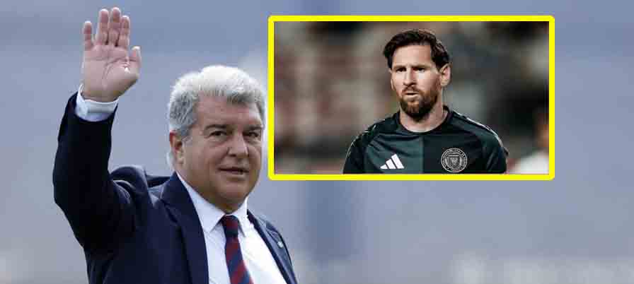 Joan Laporta propone hacer una estatua de Messi en el Camp Nou como «homenaje»
