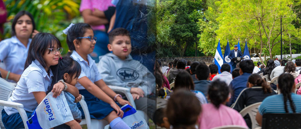 Más de 115 niños recibieron sus nuevos lentes gracias a la alcaldía de San Salvador y FUDEM
