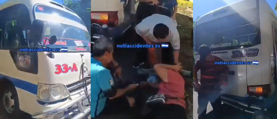 Mujer lesionada tras accidente de dos coasters de las rutas 33A y 33B