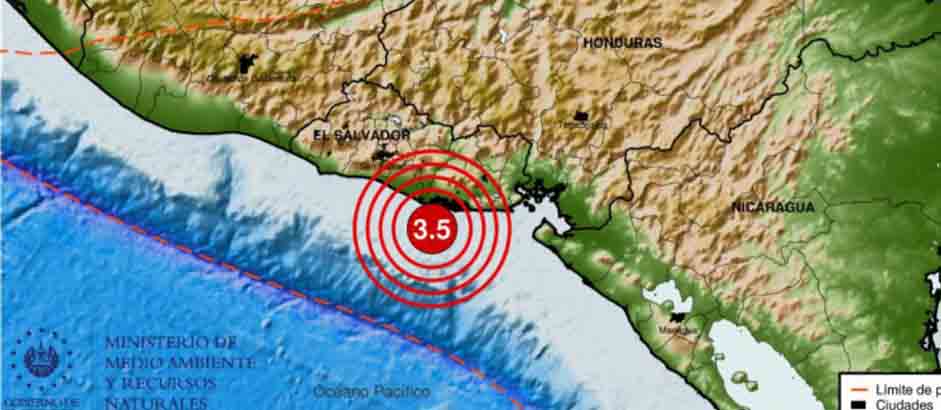 Sismo de 3.5 grados es sensible en las costas de Usulután