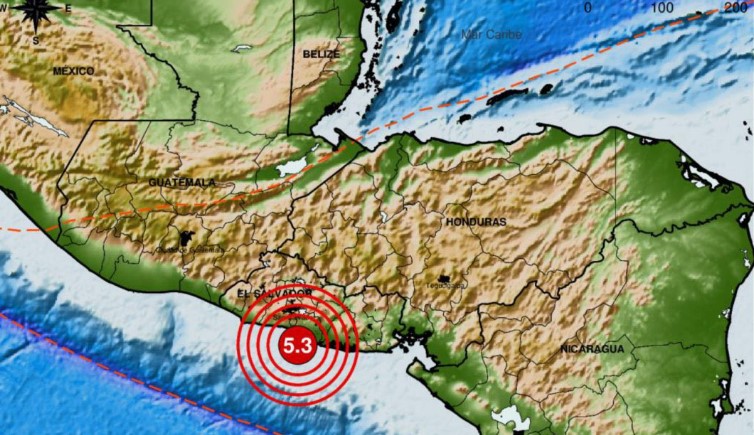 Sismo de 5.3 grados sacude el país la madrugada de este sábado