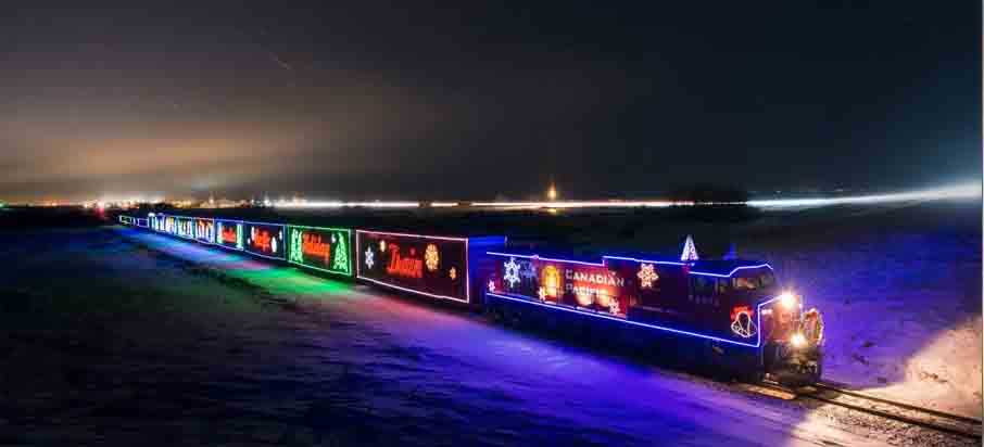 Viralizan el tren navideño de Canadian Pacific