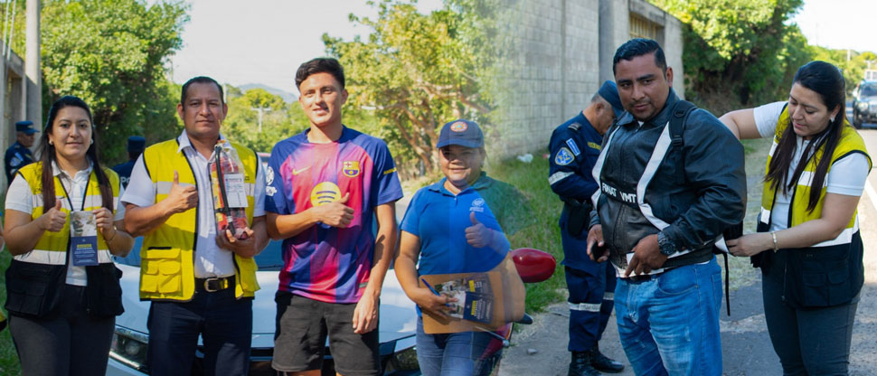 VMT realiza controles viales en el día del motociclista salvadoreño
