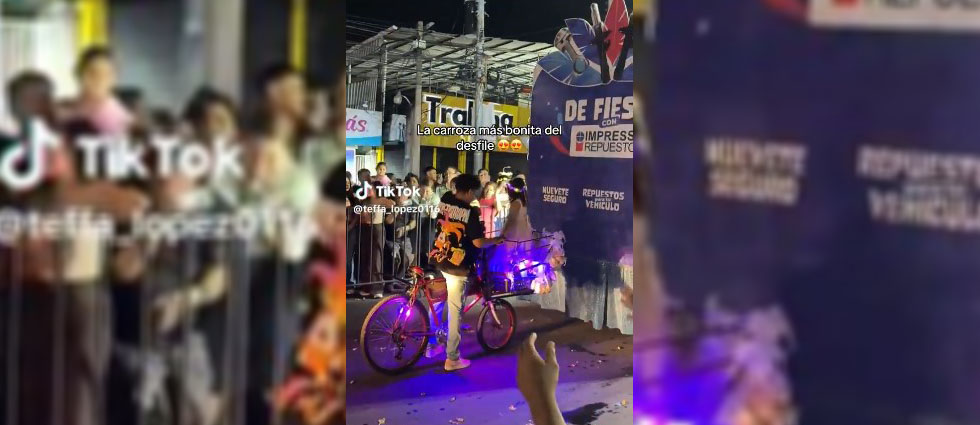 Arrasa en redes una bicicleta panadera hecha carroza en el Carnaval de San Miguel: «Fue la más bonita»