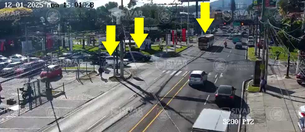 Captan siniestro vial provocado por un autobús en el Paseo General Escalón