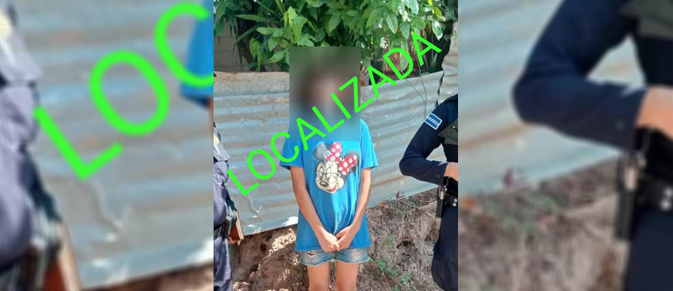 Hallan sana y salva a menor reportada como desaparecida