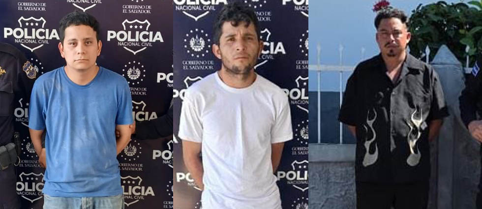 PNC reporta la captura de tres homeboys en diferentes puntos de El Salvador