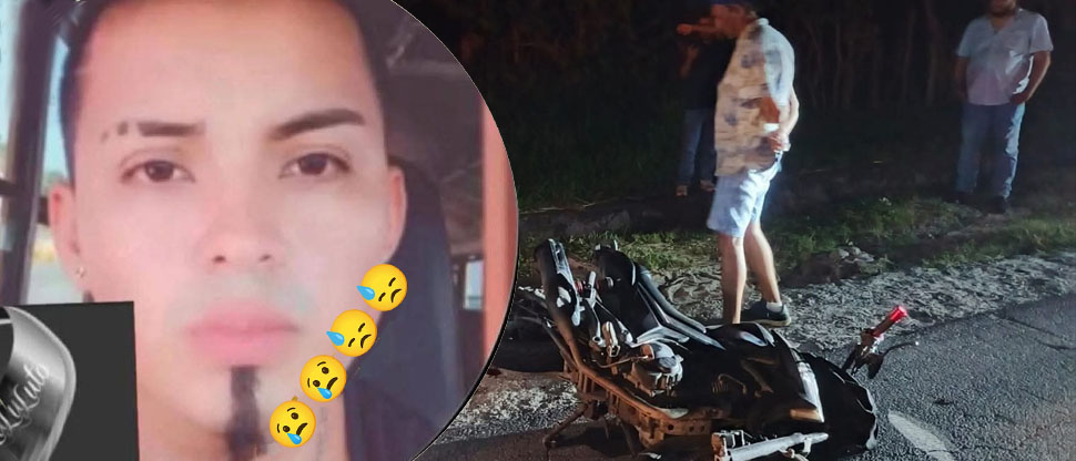 Identifican a joven motociclista que falleció al chocar contra vehículo en Cuscatlán