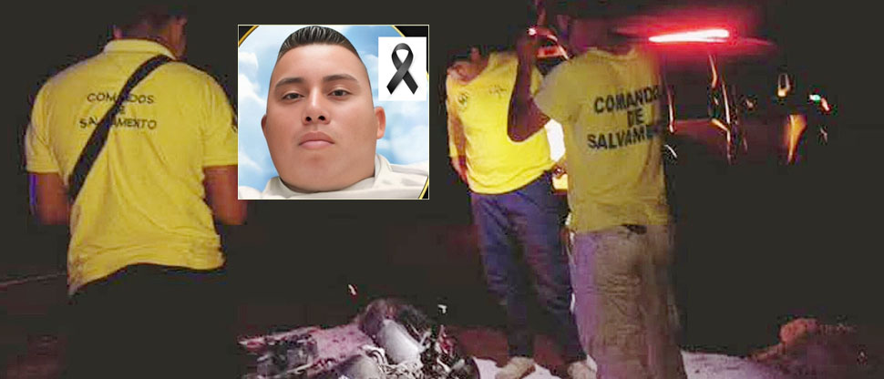 Motociclista pierde la vida al accidentarse en Ilobasco, esta madrugada