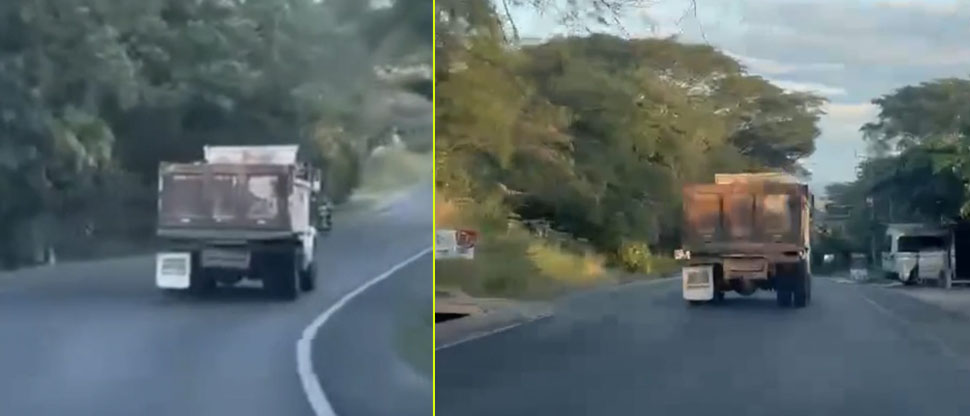Denuncian a conductor temerario que pudo ocasionar un accidente en Chalatenango