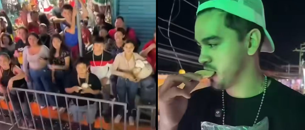 “Tiktoker” se burla de asistentes tras lanzarles pan mordido en carnaval de San Miguel