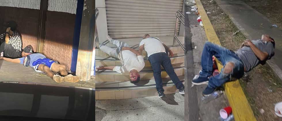 Excesos en el Carnaval de San Miguel dejan a varios dormidos en la vía pública