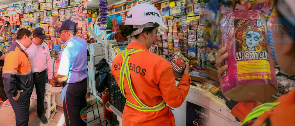 Bomberos inspeccionan ventas de pólvora en Parque Centenario