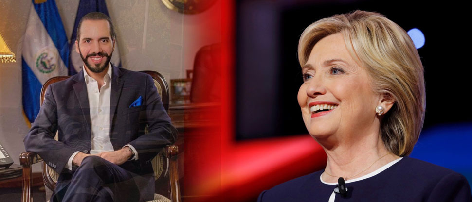 Presidente Bukele responde a Hillary Clinton tras señalamientos hacia el CECOT