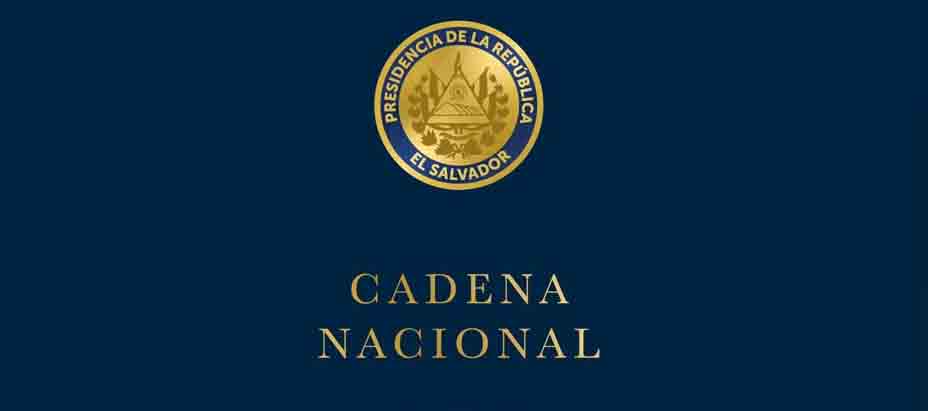 Anuncian Cadena Nacional para este jueves